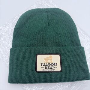 Tullamore D.E.W Irish Whiskey Green Knit Winter Beanie Hat Unisex NEW